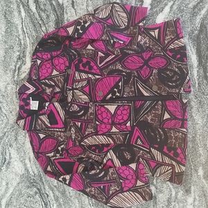 (M) Parsley & Sage Blazer Colorful and Fun 100% Cotton Shell Business Casual
